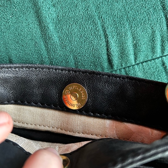 Michael Kors Black Leather Crossbody Bag with gold studs - Picture 10 of 16